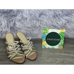 Kenneth Cole New York Women's Brooke 95 Twist Jewel Dress Sandals - Silver 8M